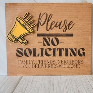 No Soliciting Sign - New